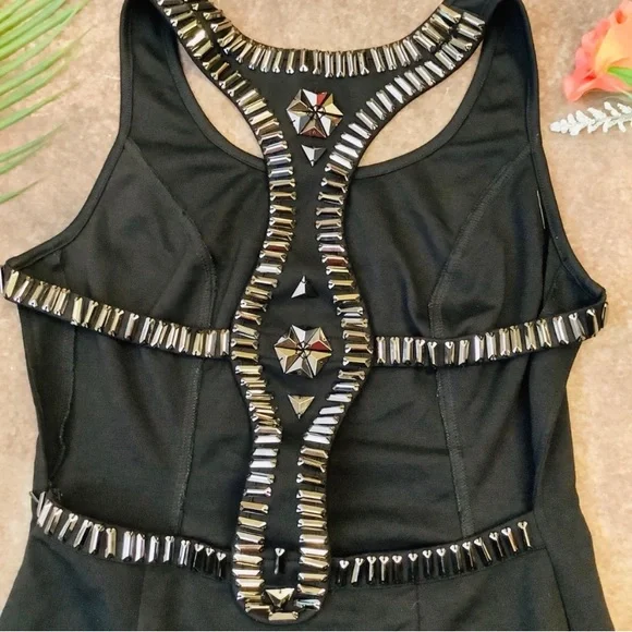 ASOS Black sequin halter dress - Picture 4 of 8